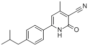 1,2-DIHYDRO-6-(4-ISOBUTYLPHENYL)-4-METHYL-2-OXOPYRIDINE-3-CARBONITRILE CAS#: 477320-32-4