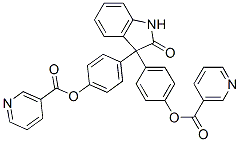 (1,2-dihydro-2-oxo-3H-indol-3-ylidene)di-p-phenylene dinicotinate CAS#: 5054-75-1