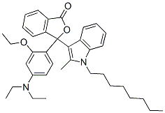 1(3H)-Isobenzofuranone, 3-4-(diethylamino)-2-ethoxyphenyl-3-(2-methyl-1-octyl-1H-indol-3-yl)- CAS#: 54574-00-4
