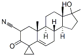 17-hydroxy-17-methyl-3-oxospiro(androst-5-ene-4,1'-cyclopropane)-2-carbonitrile CAS#: 50303-11-2