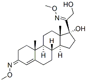 17,21-Dihydroxypregn-4-ene-3,20-dione bis(O-methyl oxime) CAS#: 55557-09-0