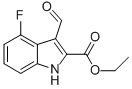 1H-INDOLE-2-CARBOXYLIC ACID,4-FLUORO-3-FORMYL-,ETHYL ESTER CAS#: 586336-89-2