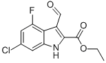 1H-INDOLE-2-CARBOXYLIC ACID,6-CHLORO-4-FLUORO-3-FORMYL-,ETHYL ESTER CAS#: 586337-03-3