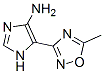 1H-Imidazol-4-amine, 5-(5-methyl-1,2,4-oxadiazol-3-yl)- (9CI) CAS#: 500861-85-8