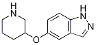 1H-Indazole, 5-(3-piperidinyloxy)- CAS#: 478831-60-6