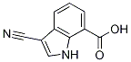 1H-Indole-7-carboxylic acid, 3-cyano- CAS#: 443144-25-0