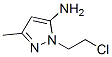 1H-Pyrazol-5-amine, 1-(2-chloroethyl)-3-methyl- CAS#: 55211-81-9