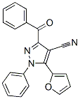 1H-Pyrazole-4-carbonitrile, 3-benzoyl-5-(2-furanyl)-1-phenyl- CAS#: 487002-27-7
