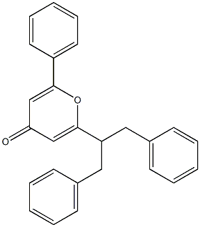 2-(1,3-Diphenylpropan-2-yl)-6-phenyl-4H-pyran-4-one CAS#: 56150-38-0