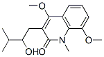 2 (1H)-Quinolinone, 3-(2-hydroxy-3-methylbutyl)-4,8-dimethoxy-1-methyl - CAS#: 52306-35-1