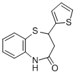 2-(2-THIENYL)-2,3-DIHYDRO-1,5-BENZOTHIAZEPIN-4(5H)-ONE CAS#: 5871-68-1