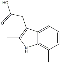 2-(2,7-dimethyl-1H-indol-3-yl)acetic acid CAS#: 5435-41-6