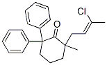 2-(3-Chloro-2-butenyl)-2-methyl-6,6-diphenylcyclohexanone CAS#: 50592-54-6