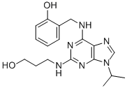 2-(3-HYDROXYPROPYLAMINO)-6-(O-HYDROXYBENZYLAMINO)-9-ISOPROPYLPURINE CAS#: 471270-60-7