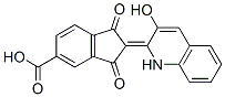 2-(3-hydroxy-2(1H)-quinolylidene)-1,3-dioxoindan-5-carboxylic acid CAS#: 6396-90-3