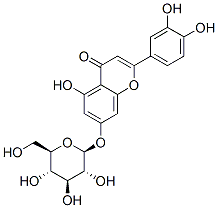 2-(3,4-dihydroxyphenyl)-7-(beta-D-glucopyranosyloxy)-5-hydroxy-4H-1-benzopyran-4-one CAS#: 5373-05-11