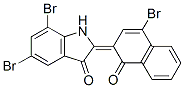 2-(4-Bromo-1-oxonaphthalen-2(1H)-ylidene)-5,7-dibromo-1H-indol-3(2H)-one CAS#: 6219-59-6