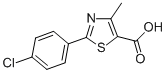 2-(4-CHLOROPHENYL)-4-METHYL-1,3-THIAZOLE-5-CARBOXYLIC ACID CAS#: 54001-17-1