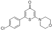 2-(4-CHLOROPHENYL)-6-MORPHOLIN-4-YL-THIOPYRAN-4-ONE CAS#: 500169-20-0