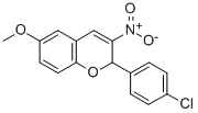 2-(4-Chlorophenyl)-6-methoxy-3-nitro-2H-1-benzopyran CAS#: 57544-20-4
