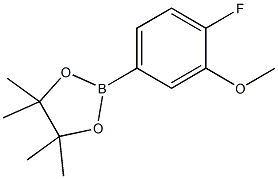 2-(4-FLUORO-3-METHOXYPHENYL)-4,4,5,5-TETRAMETHYL-1,3,2-DIOXABOROLANE CAS#: 425378-85-4