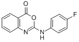 2-(4-FLUOROANILINO)-4H-3,1-BENZOXAZIN-4-ONE CAS#: 477854-00-5