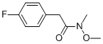 2-(4-FLUOROPHENYL)-N-METHOXY-N-METHYLACETAMIDE CAS#: 457948-95-7