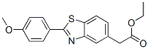 2-(4-Methoxyphenyl)-5-benzothiazoleacetic acid ethyl ester CAS#: 49702-17-2