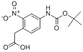 2-(4-(TERT-BUTOXYCARBONYLAMINO)-2-NITROPHENYL)ACETIC ACID CAS#: 512180-63-1