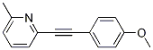2-(4-methoxyphenylethynyl)-6-methylpyridine CAS#: 428817-57-6
