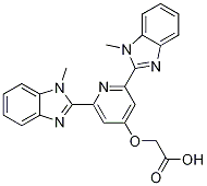 2, 6-bis(1-methylbenzimidazol-2-yl)-4-oxyacetic acid pyridine CAS#: 533928-75-5