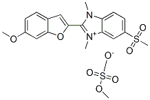 2-(6-methoxybenzofuran-2-yl)-1,3-dimethyl-5-(methylsulphonyl)-1H-benzimidazolium methyl sulphate CAS#: 55911-29-0