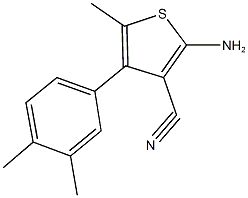 2-AMINO-4-(3,4-DIMETHYLPHENYL)-5-METHYLTHIOPHENE-3-CARBONITRILE CAS#: 438219-18-2