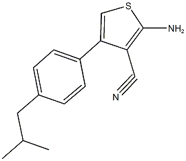 2-AMINO-4-(4-ISOBUTYLPHENYL)THIOPHENE-3-CARBONITRILE CAS#: 438218-65-6
