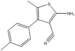 2-AMINO-5-METHYL-4-(4-METHYLPHENYL)THIOPHENE-3-CARBONITRILE CAS#: 438613-84-4