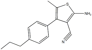 2-AMINO-5-METHYL-4-(4-PROPYLPHENYL)THIOPHENE-3-CARBONITRILE CAS#: 519016-79-6