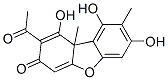 2-Acetyl-1,7,9-trihydroxy-8,9b-dimethyldibenzofuran-3(9bH)-one CAS#: 55682-76-3