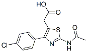 2-(Acetylamino)-4-(4-chlorophenyl)thiazole-5-acetic acid CAS#: 49779-96-6