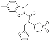 2-Benzofurancarboxamide,3,6-dimethyl-N-(tetrahydro-1,1-dioxido-3-thienyl)-N-(2-thienylmethyl)-(9CI) CAS#: 586992-12-3