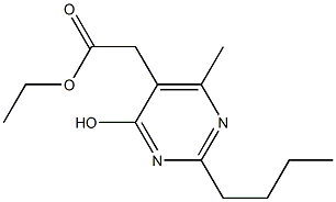 2-Butyl-5-ethoxycarbonylMethyl-4-hydroxy-6-MethylpyriMidine CAS#: 503155-65-5