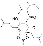 2-Butyl-6-hydroxy-3a,7-bis(3-methyl-2-butenyl)-5-(3-methylbutyryl)-1,3,2-benzodioxaborol-4(3aH)-one CAS#: 55429-03-3