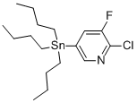 2-Chloro-3-fluoro-5-(tributylstannyl)pyridine CAS#: 405556-97-0