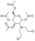 2-Deoxy-2-(di-2-chloroethyl)amino-1,3,4,6-tetraacetoxy-D-glucopyranose CAS#: 56879-48-2