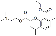 (2-Ethoxycarbonyl-6-isopropyl-3-methylphenoxy)acetic acid 2-(dimethylamino)ethyl ester CAS#: 52073-13-9