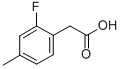 2-FLUORO-4-METHYLPHENYLACETIC ACID CAS#: 518070-28-5