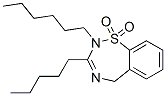 2-Hexyl-3-pentyl-2,5-dihydro-1,2,4-benzothiadiazepine 1,1-dioxide CAS#: 47328-55-2