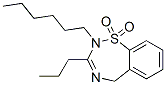 2-Hexyl-3-propyl-2,5-dihydro-1,2,4-benzothiadiazepine 1,1-dioxide CAS#: 47190-13-6