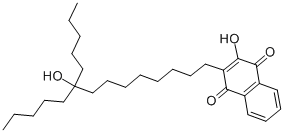 2-Hydroxy-3-(9-hydroxy-9-pentyltetradecyl)-1,4-naphthalenedione CAS#: 572-97-4