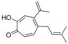 2-Hydroxy-5-(3-methyl-2-butenyl)-4-(1-methylethenyl)-2,4,6-cycloheptatrien-1-one CAS#: 552-96-5