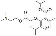 (2-Isopropoxycarbonyl-6-isopropyl-3-methylphenoxy)acetic acid 2-(dimethylamino)ethyl ester CAS#: 53206-76-1